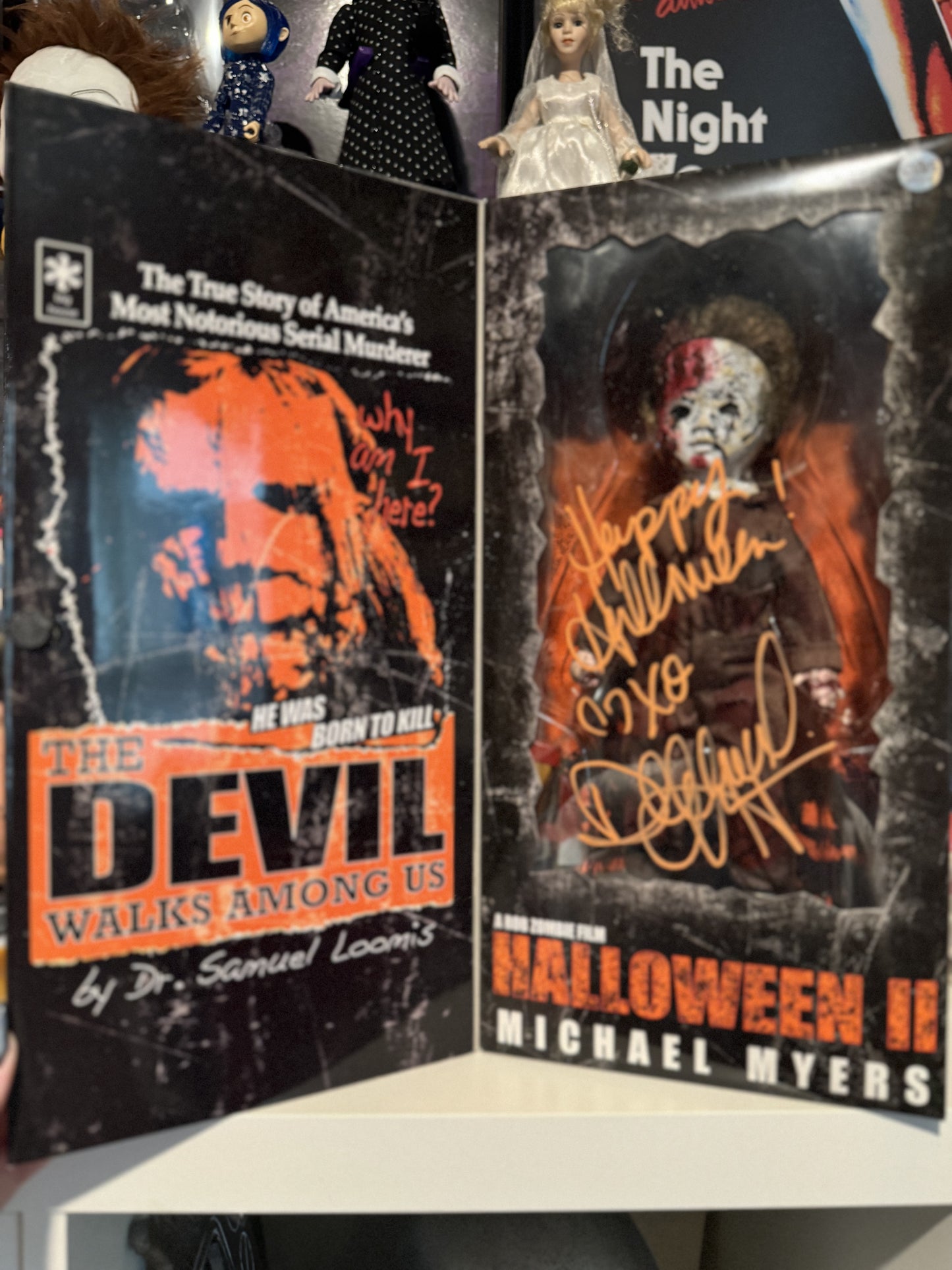 Halloween 2 living dead doll signed by Danielle Harris