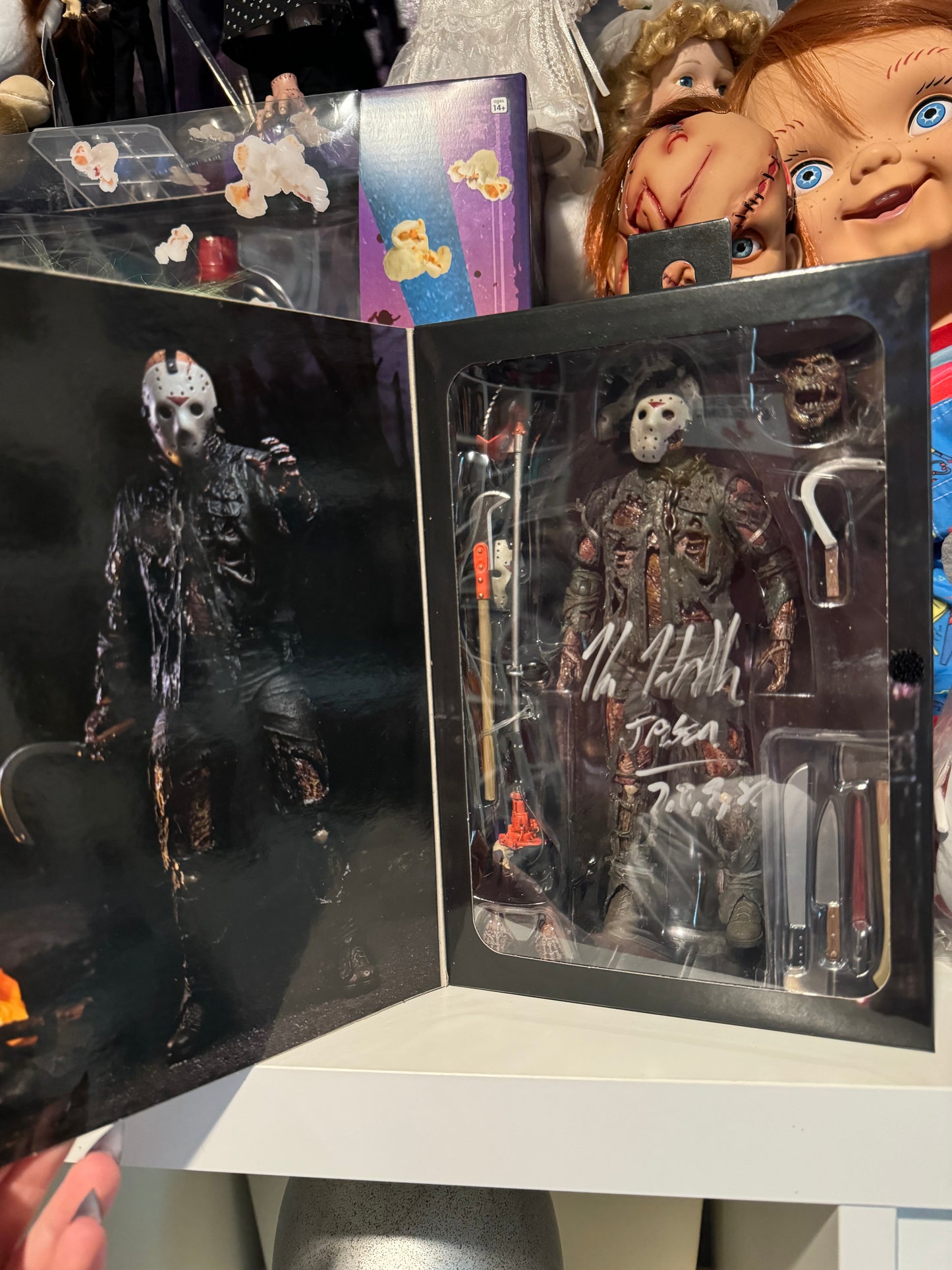 Jason figure autographed by Kane Hodder