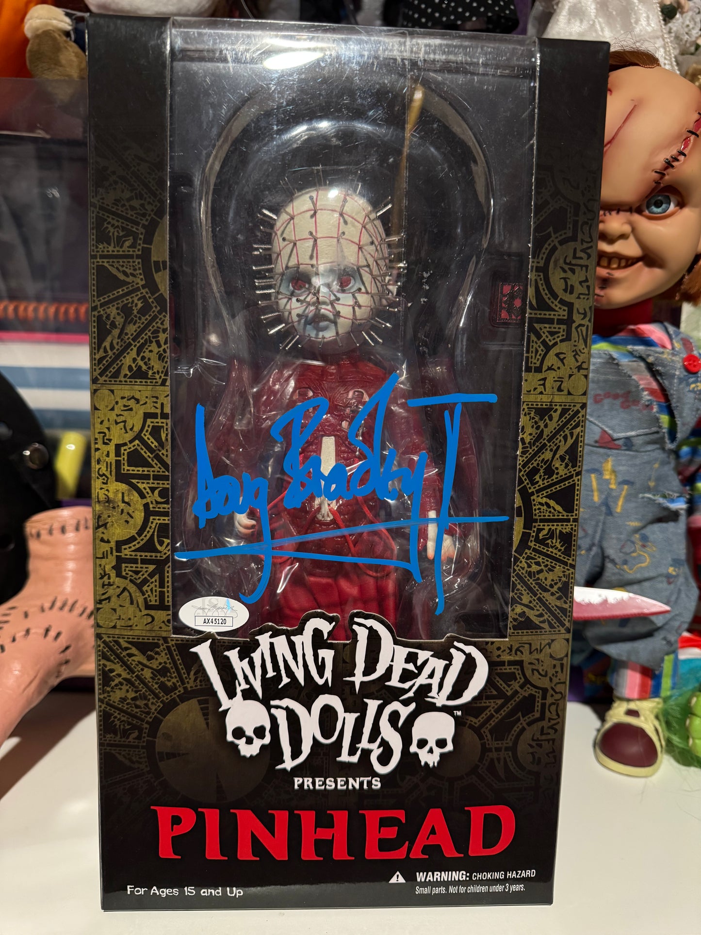 Pinhead living dead doll signed by Doug Bradley