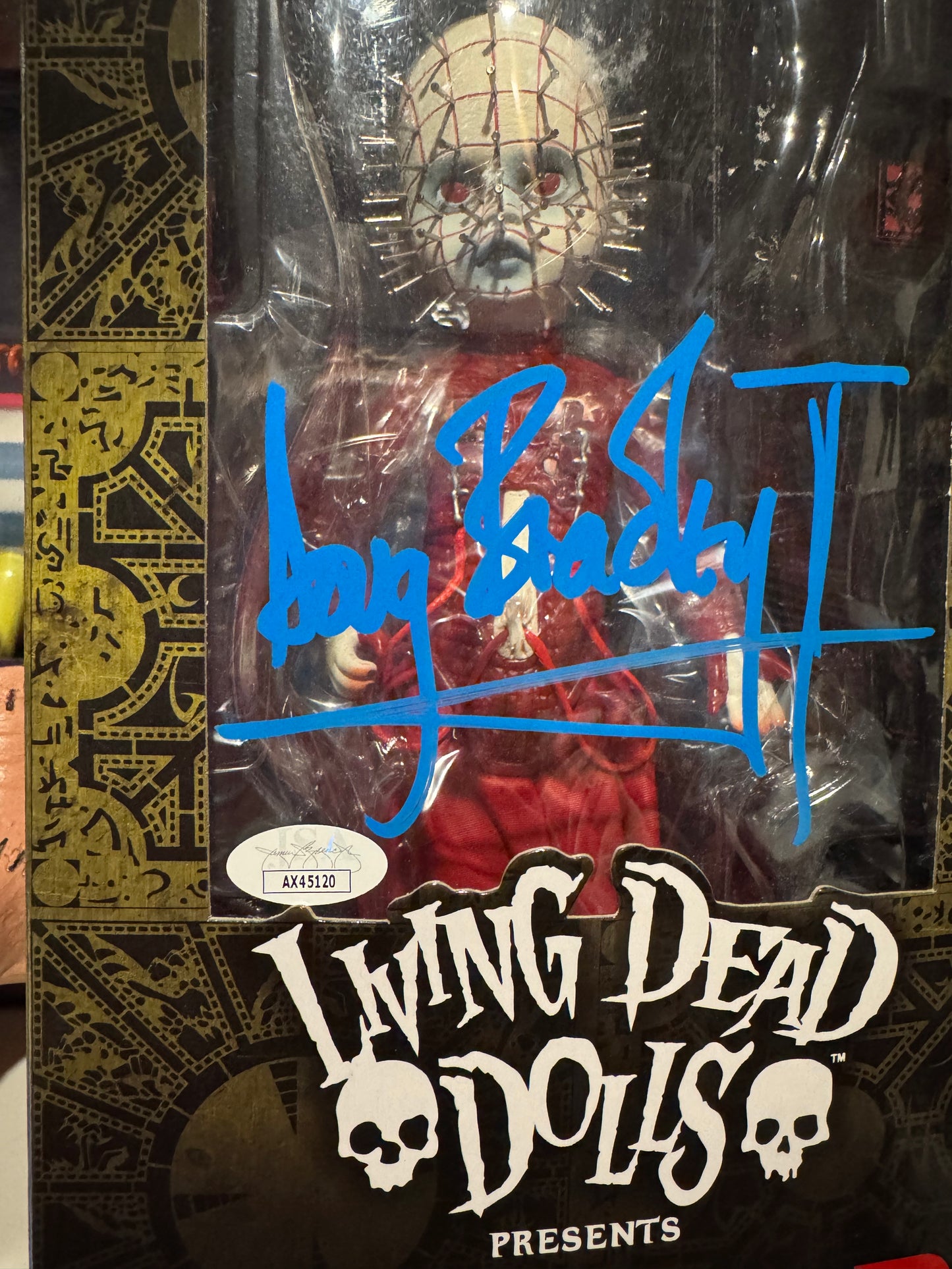 Pinhead living dead doll signed by Doug Bradley