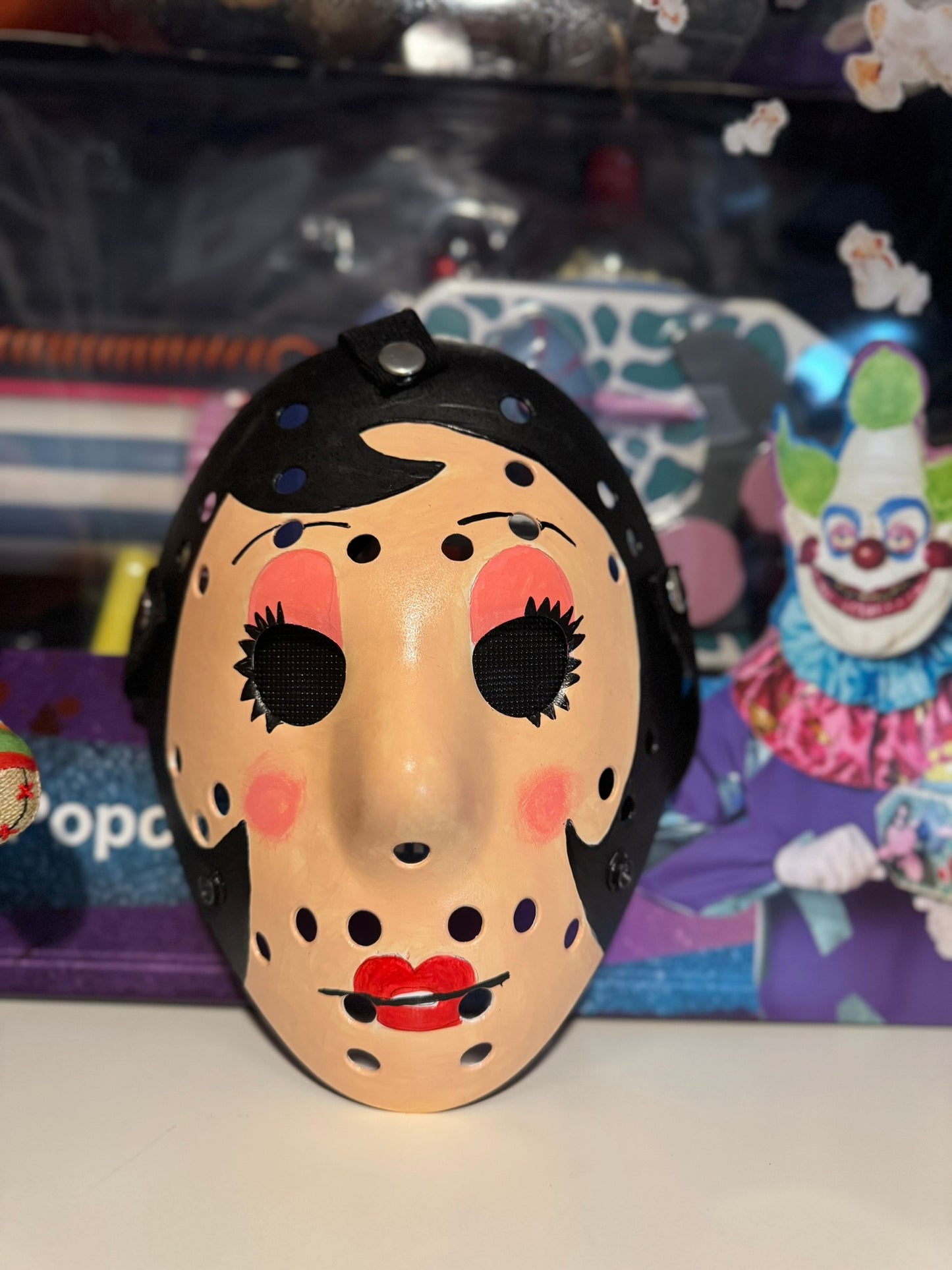 Hand painted Pinup Girl, The Strangers mask